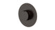 Foundry One Handle Wall Mount Shower Trim with Barrel Knob Handle in Antique Bronze