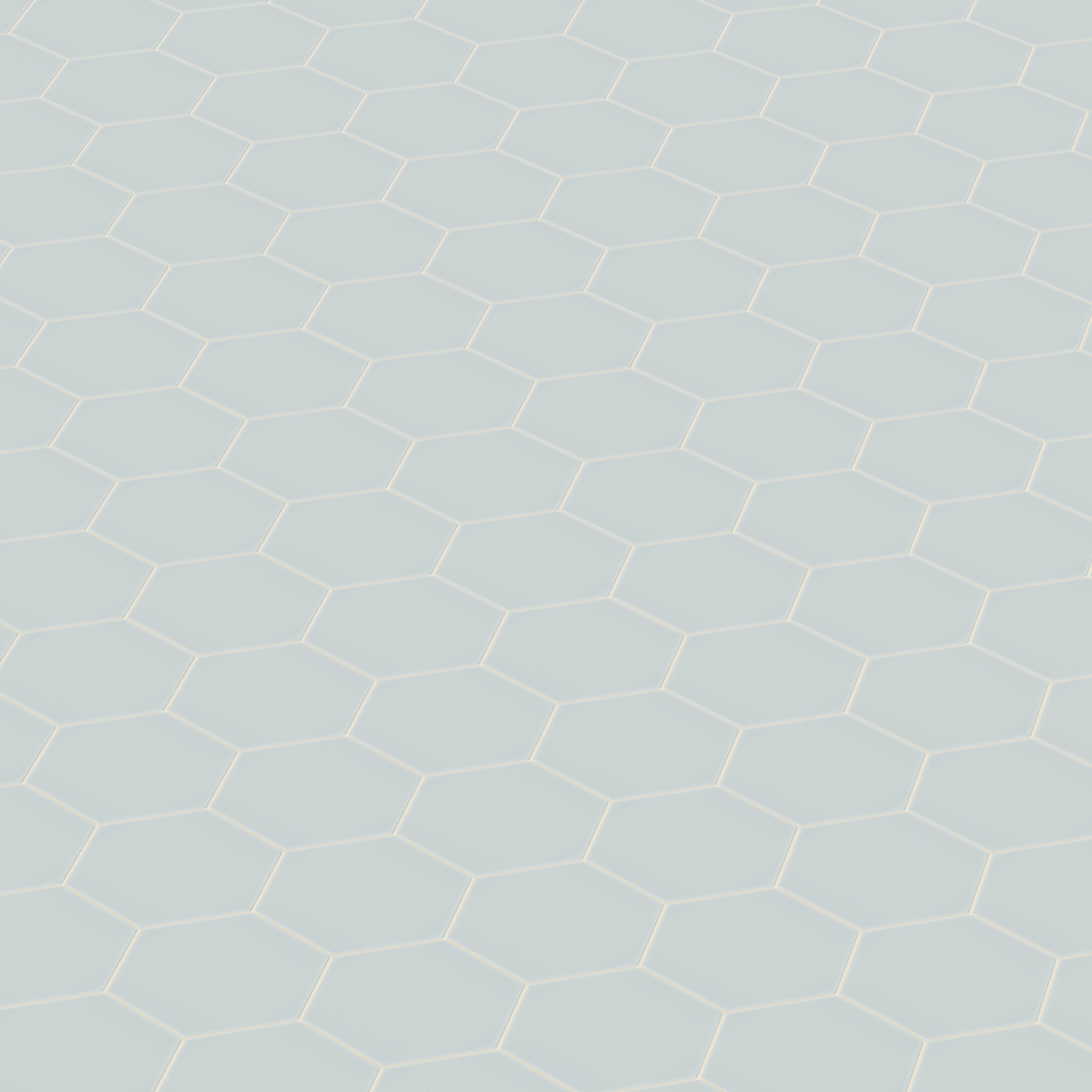 8" Hexagon Natural Press Ceramic Tile in Hood River Matte