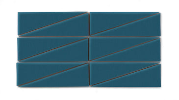 Right Scalene Triangle Original Ceramic Tile in Adriatic Sea Matte
