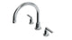 Emerson Two Handle Deck Mount Gooseneck Bath Trim with Classic Lever Handles in Polished Chrome