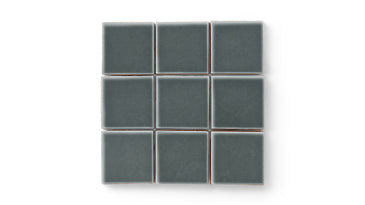 3x3 Straight Set Sheeted Original Ceramic Mosaic Tile in Tempest Gloss