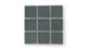 3x3 Straight Set Sheeted Original Ceramic Mosaic Tile in Tempest Gloss