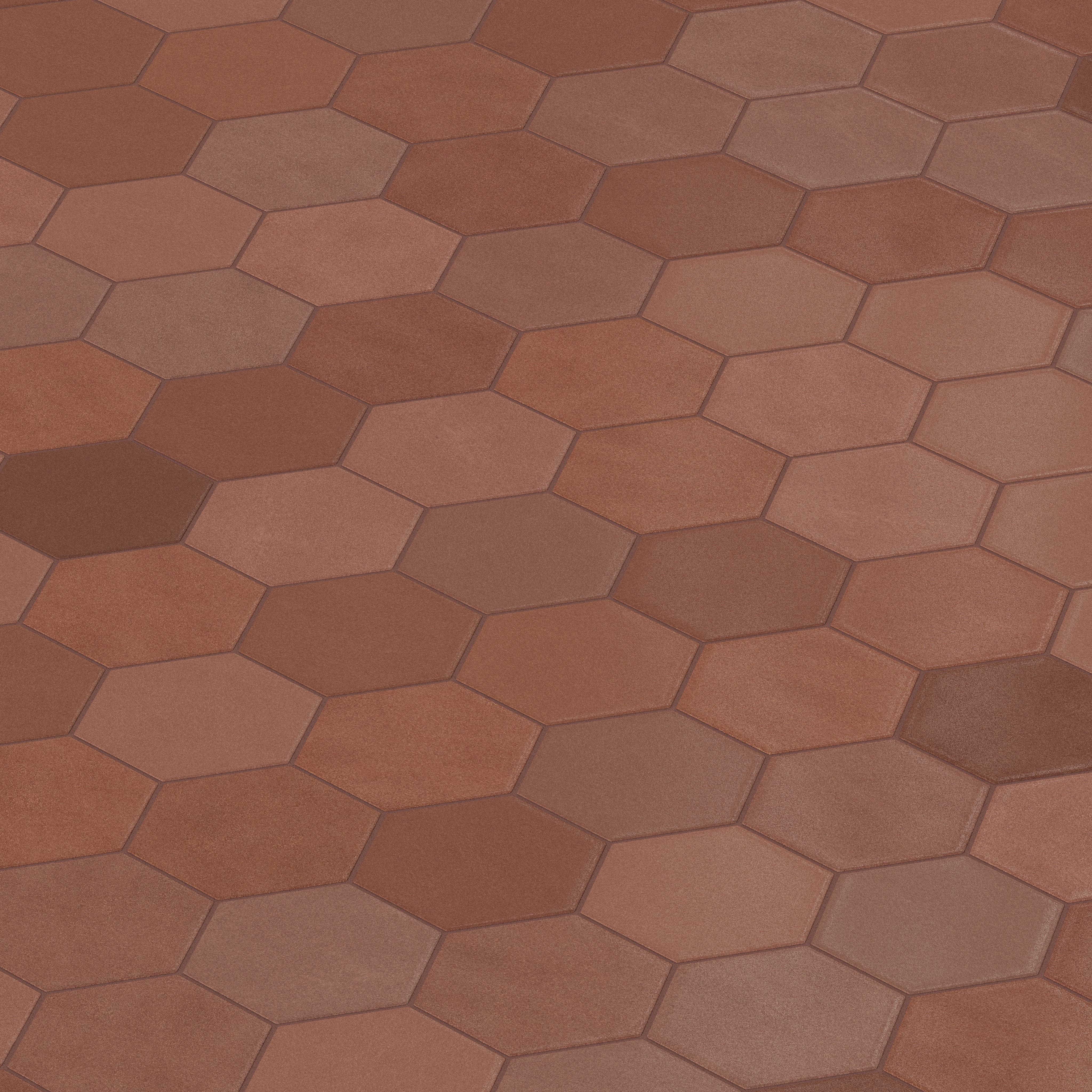 6" Hexagon Original Ceramic Tile in Antique