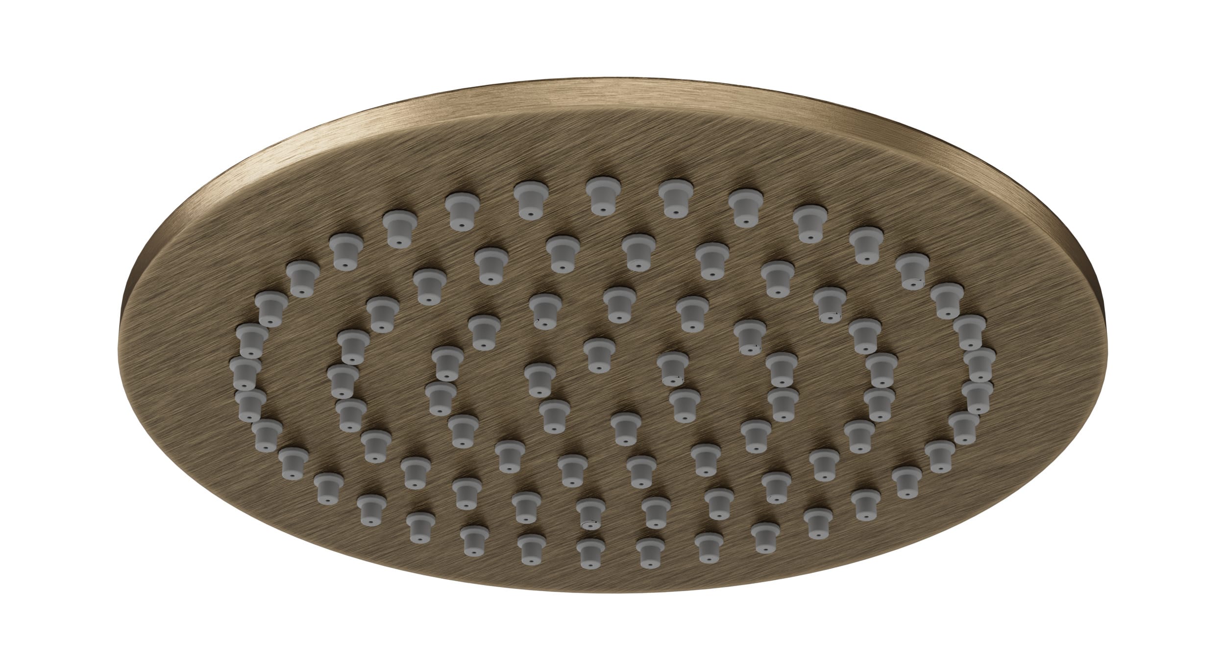 Shower 6" Flat Shower Head in Antique Brass