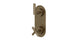 Contour Two Handle Wall Mount Shower Trim with Soft Cross/Soft Lever Handles in Antique Brass