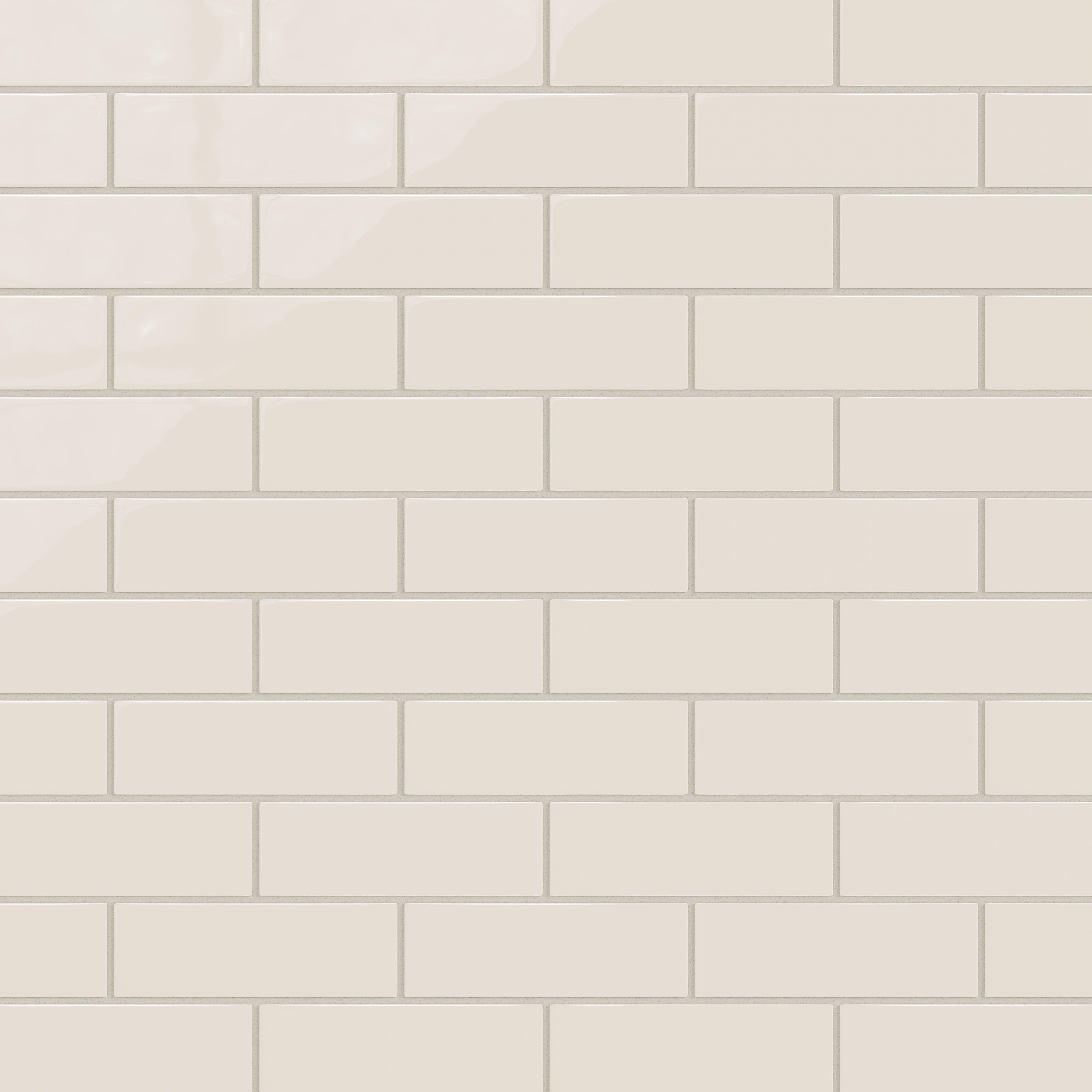 2x6 Natural Press Ceramic Tile in Pearl Gloss