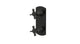 Emerson Two Handle Wall Mount Shower Trim with Defined Cross Handles in Blackened Nickel