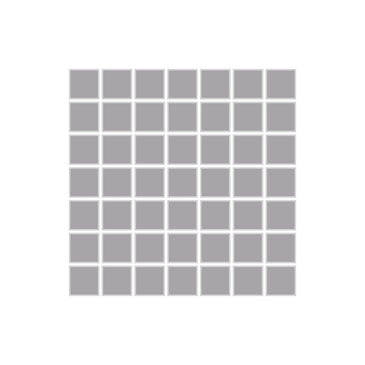 1x1 Straight Set Sheeted Original Ceramic Mosaic Tile in Thistle Matte