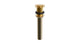 Lavatory Faucet Soft Touch Drain - Less Overflow in French Brass