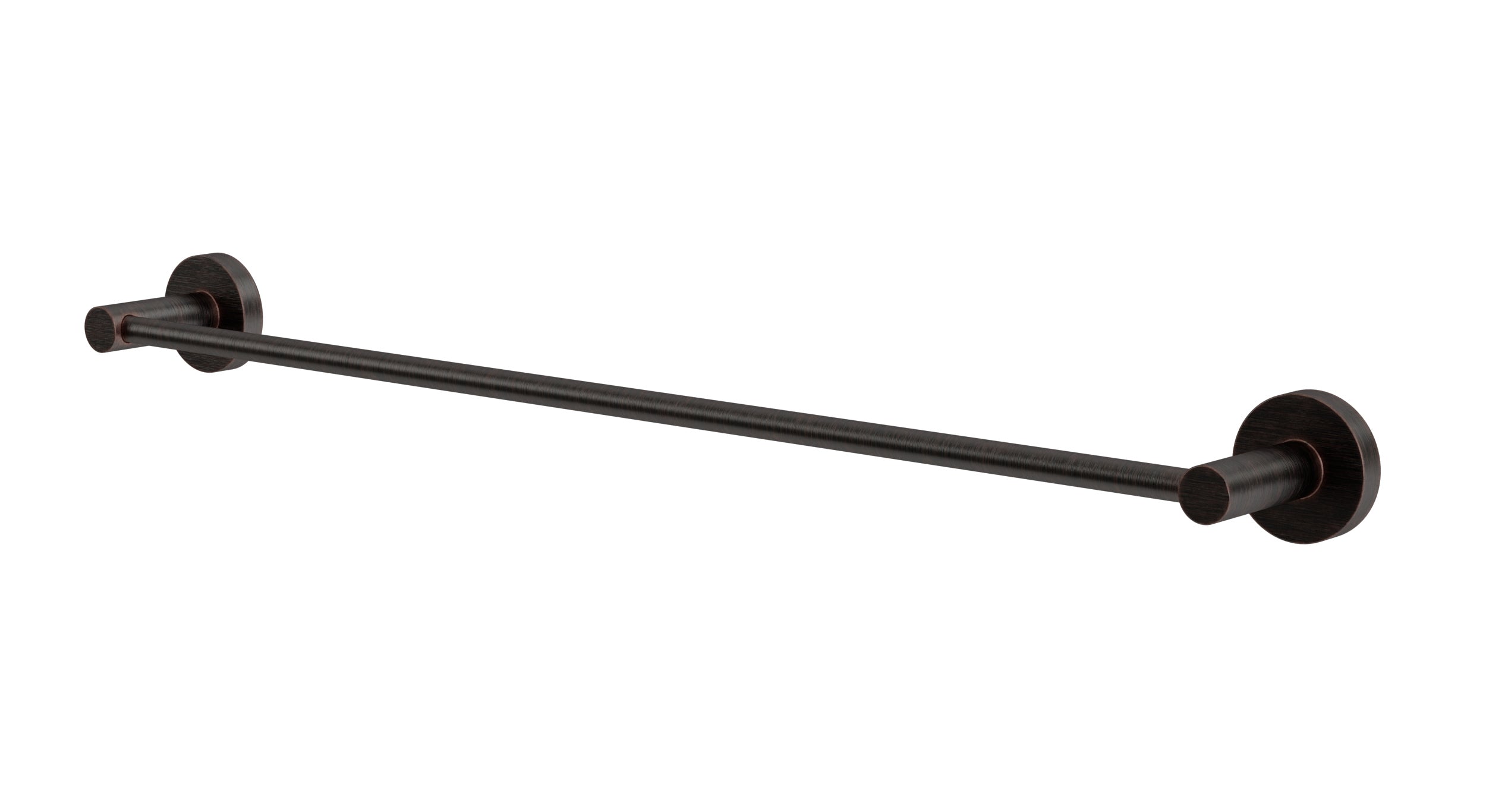 Flatiron Round Towel Bar 24" in Antique Bronze