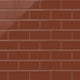 3x6 Natural Press Ceramic Tile in Red Iron Oxide Gloss
