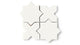 Star & Cross Original Ceramic Tile in Calcite Matte