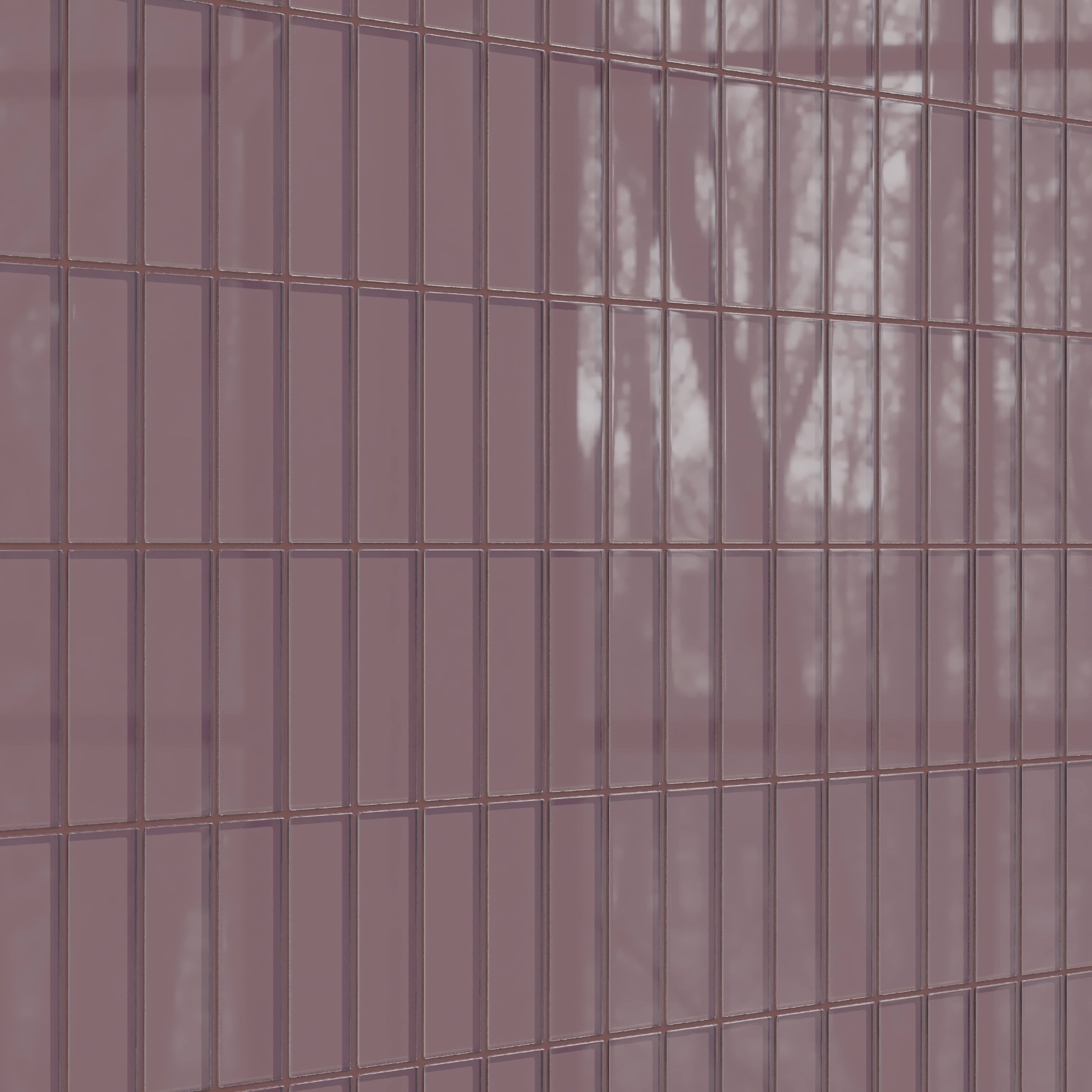 2x6 Glass Tile in Crane Gloss