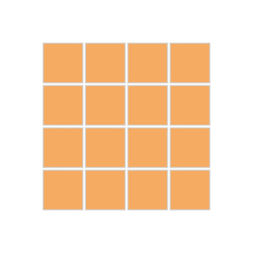 2x2 Straight Set Sheeted Original Ceramic Mosaic Tile in Koi Matte