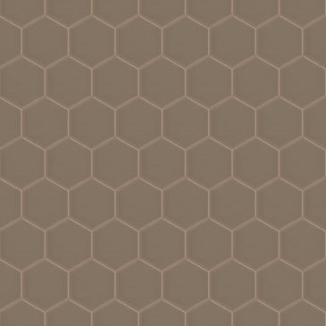 4" Hexagon Original Ceramic Tile in Cardamom Matte