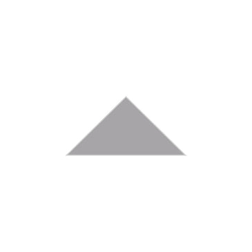 4" Triangle Original Ceramic Tile in Thistle Matte