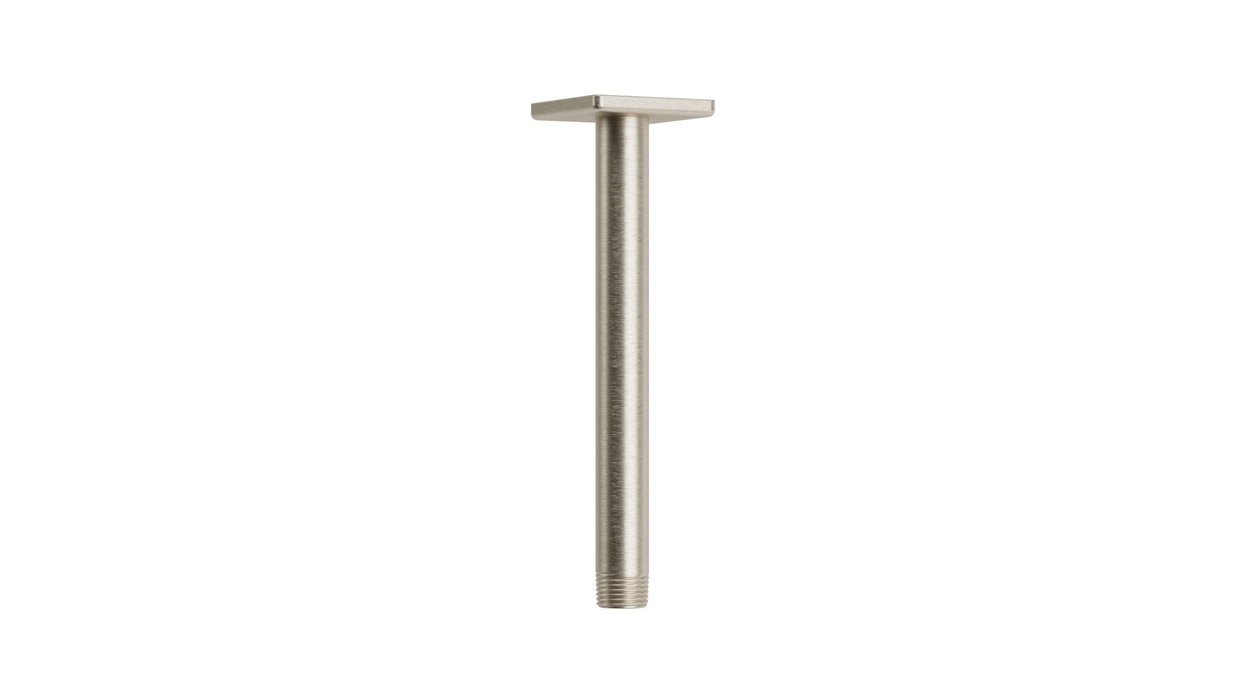 Flatiron 8" Straight Shower Arm with Flange in Satin Nickel