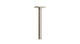 Flatiron 8" Straight Shower Arm with Flange in Satin Nickel