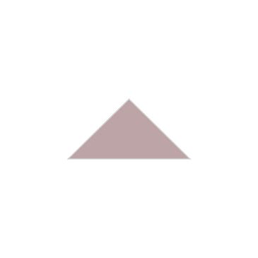 4" Triangle Original Ceramic Tile in Painted Sky Matte