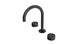 Foundry Two Handle Deck Mount Gooseneck Lavatory Faucet with Barrel Knob Handles in Oil Rubbed Bronze