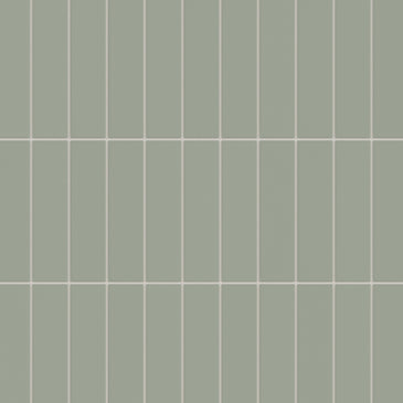 2x8 Natural Press Ceramic Tile in Terre Verte Matte