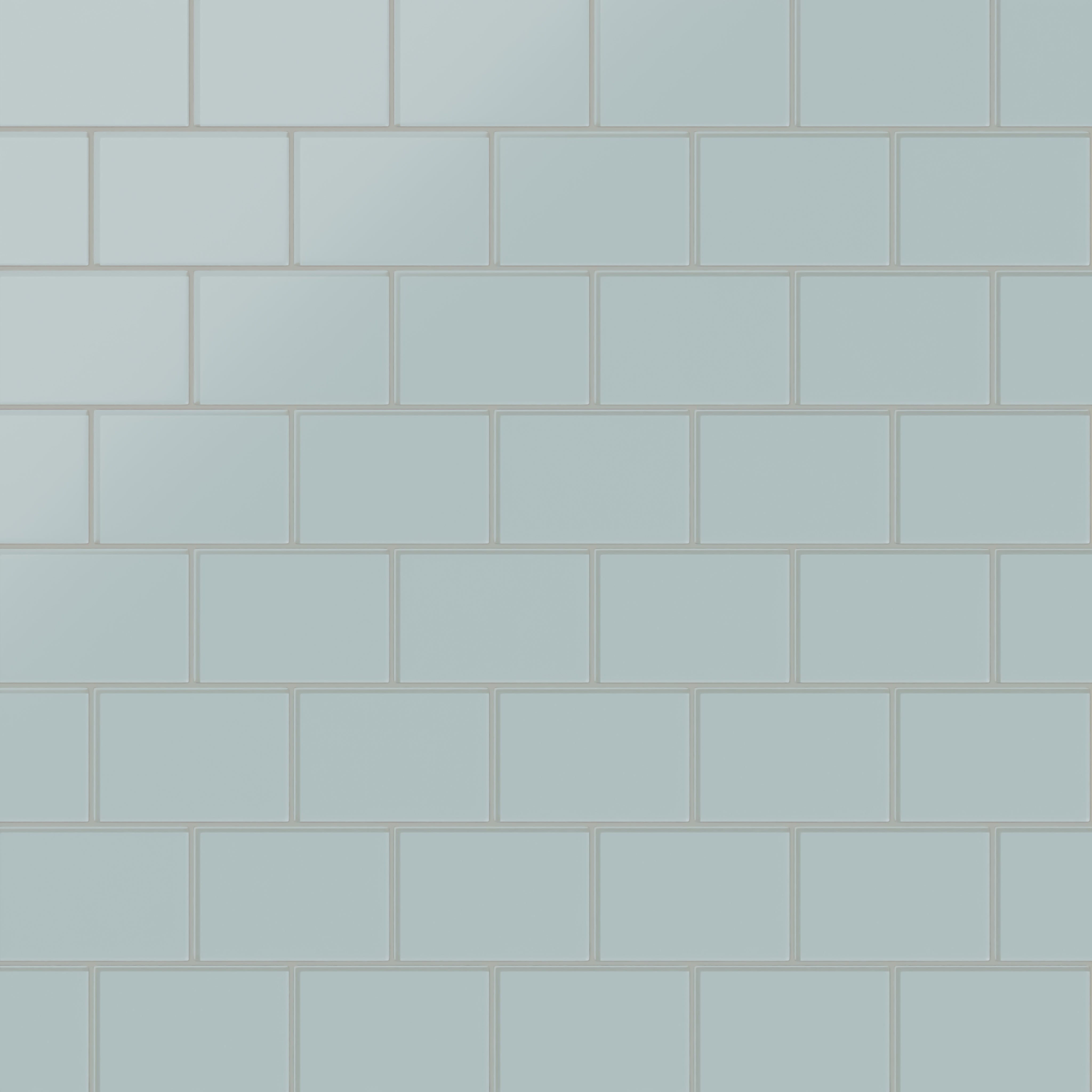 4x6 Glass Tile in Great Blue Heron Matte