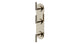 Contour Three Handle Wall Mount Shower Trim with Soft Lever Handles in Polished Nickel