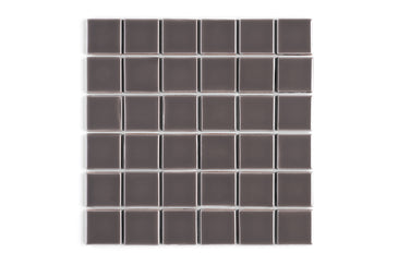 2x2 Straight Set Sheeted Original Ceramic Mosaic Tile in Kalamata Gloss