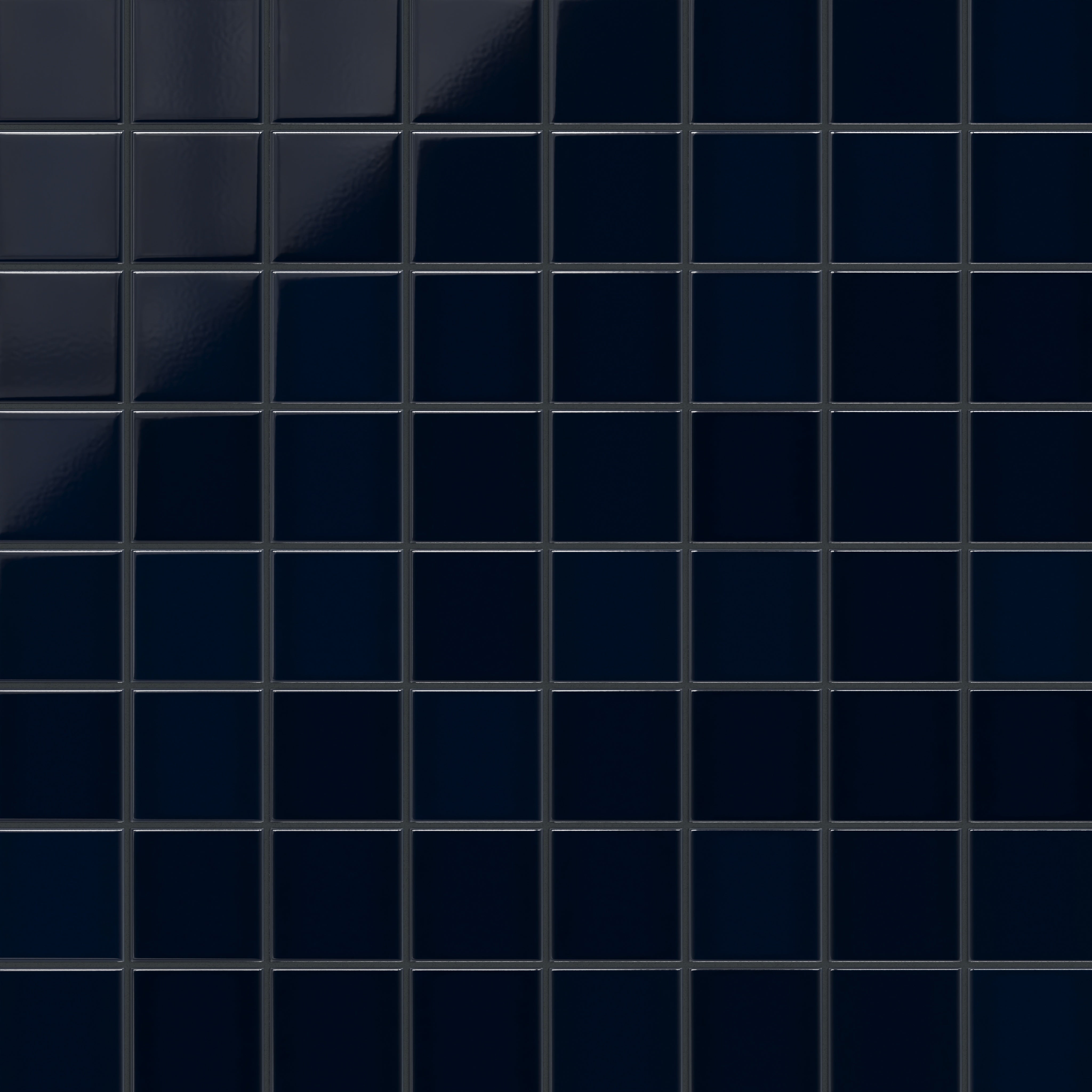 4x4 Original Ceramic Tile in Navy Blue Gloss