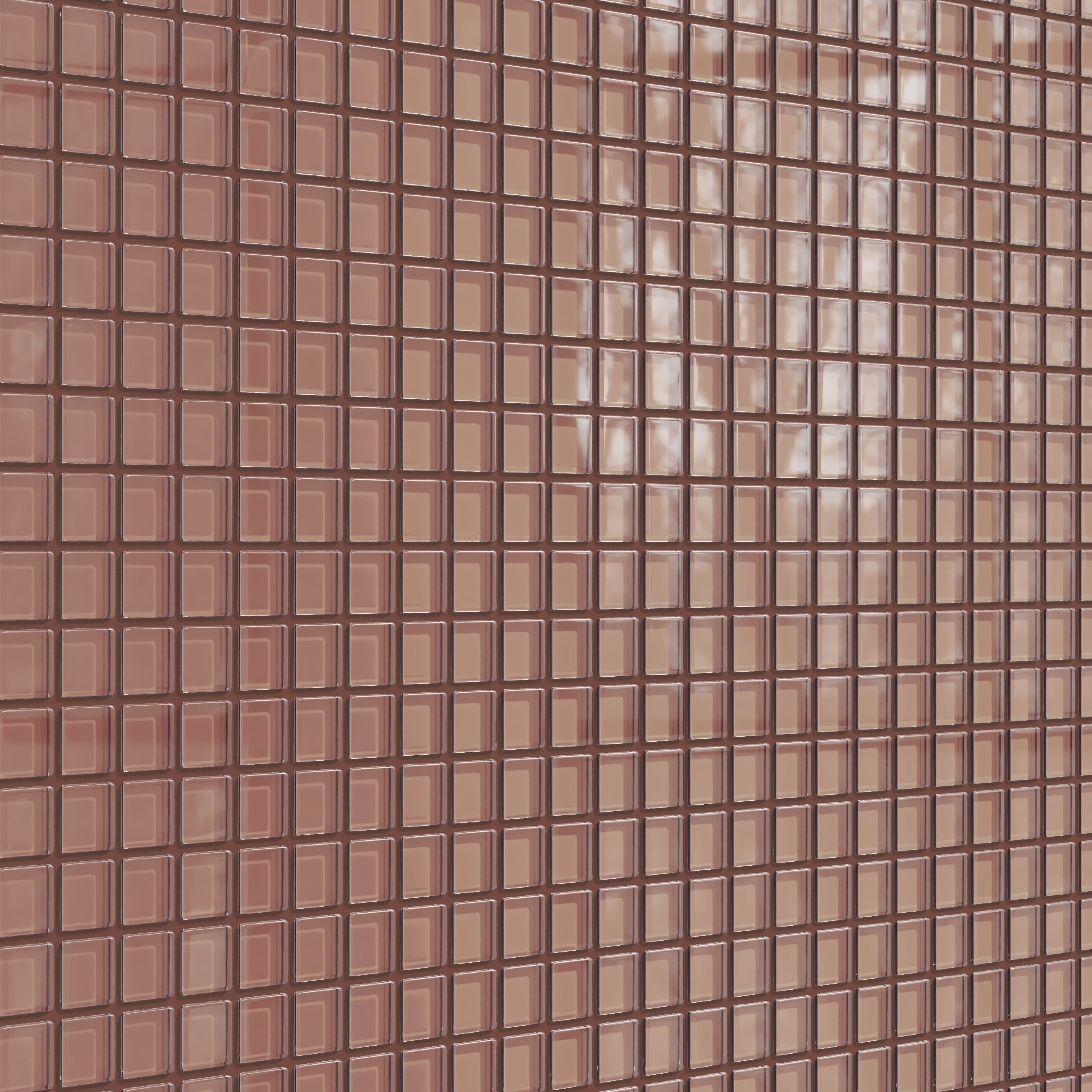 1x1 Straight Set Sheeted Glass Mosaic Tile in Flicker Gloss