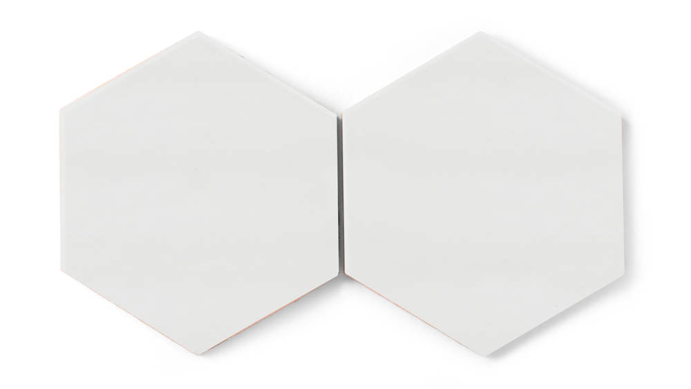 8" Hexagon Original Ceramic Tile in Frost Matte