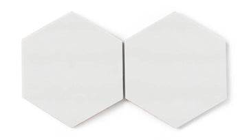 8" Hexagon Original Ceramic Tile in Frost Matte