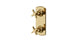 Emerson Two Handle Wall Mount Shower Trim with Classic Cross Handles in Polished Brass