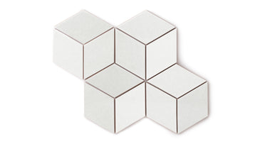 Large Diamond Original Ceramic Tile in Frost Gloss