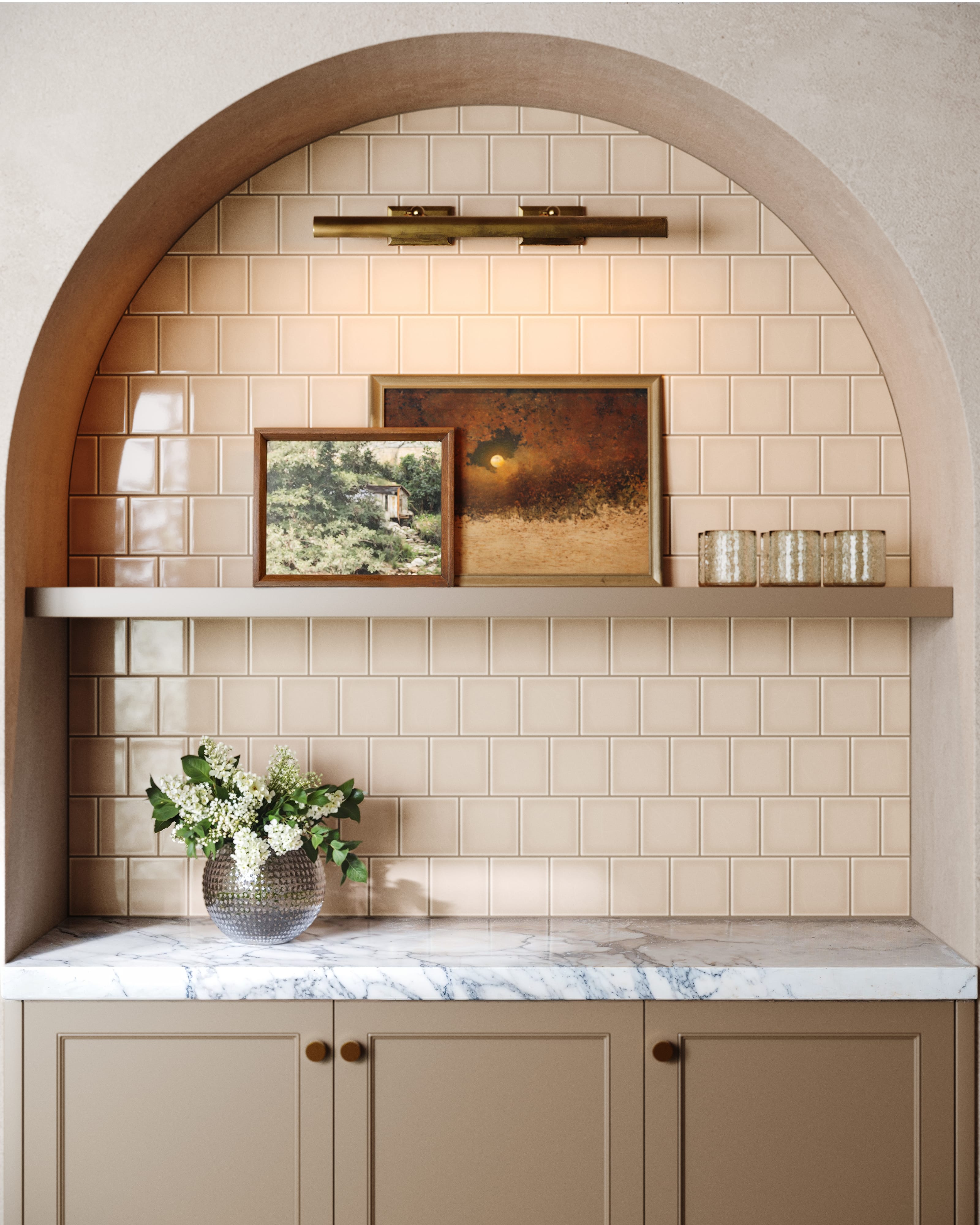 4x4 Original Ceramic Tile in Sweet Pea Gloss