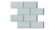 2x4 Half Offset Sheeted Natural Press Ceramic Mosaic Tile in Hood River Matte