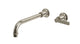 Emerson One Handle Wall Mount 10" Lavatory Faucet with Classic Lever Handle in French Nickel