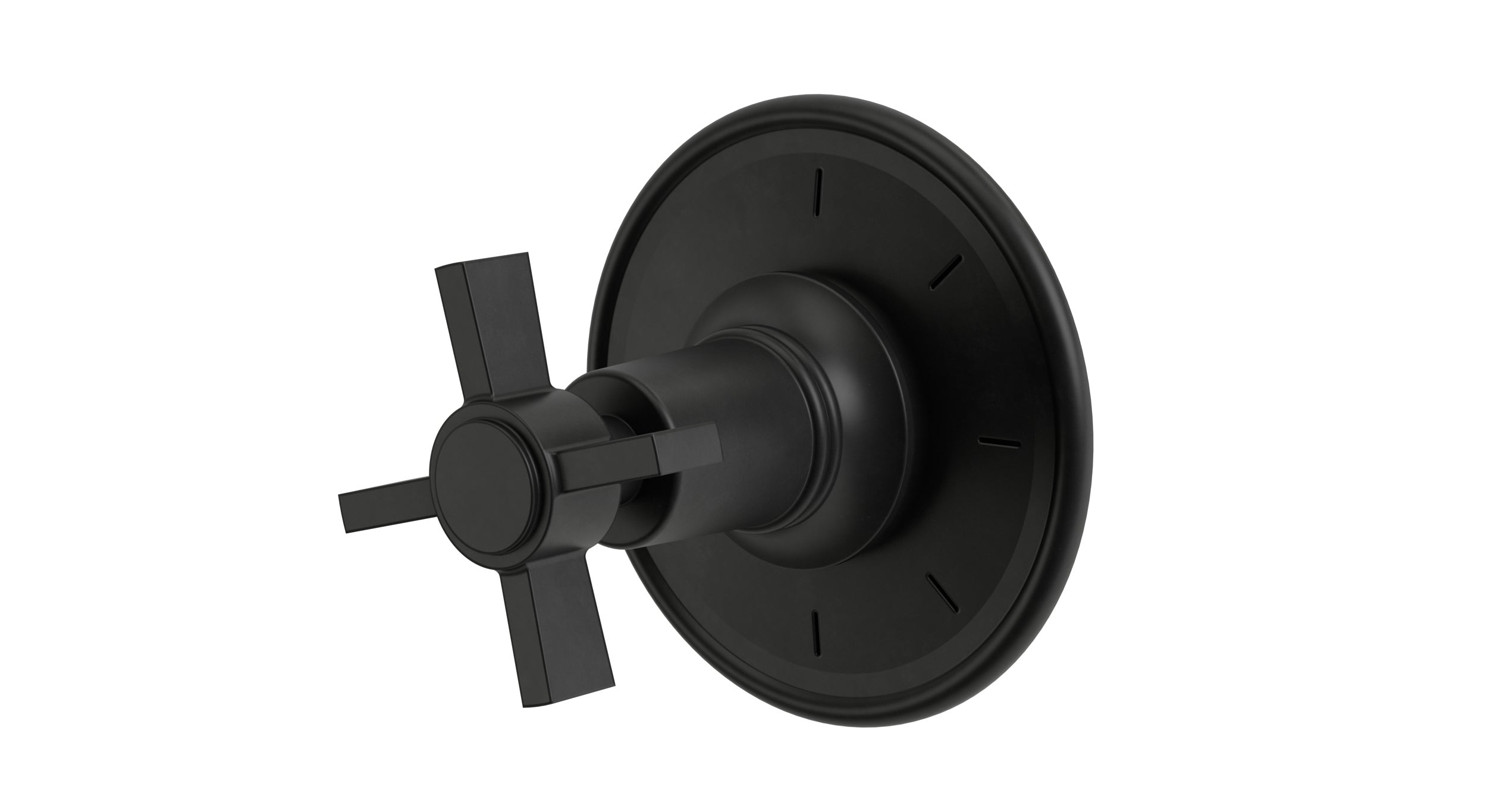 Emerson One Handle Wall Mount Shower Trim with Defined Cross Handle in Oil Rubbed Bronze