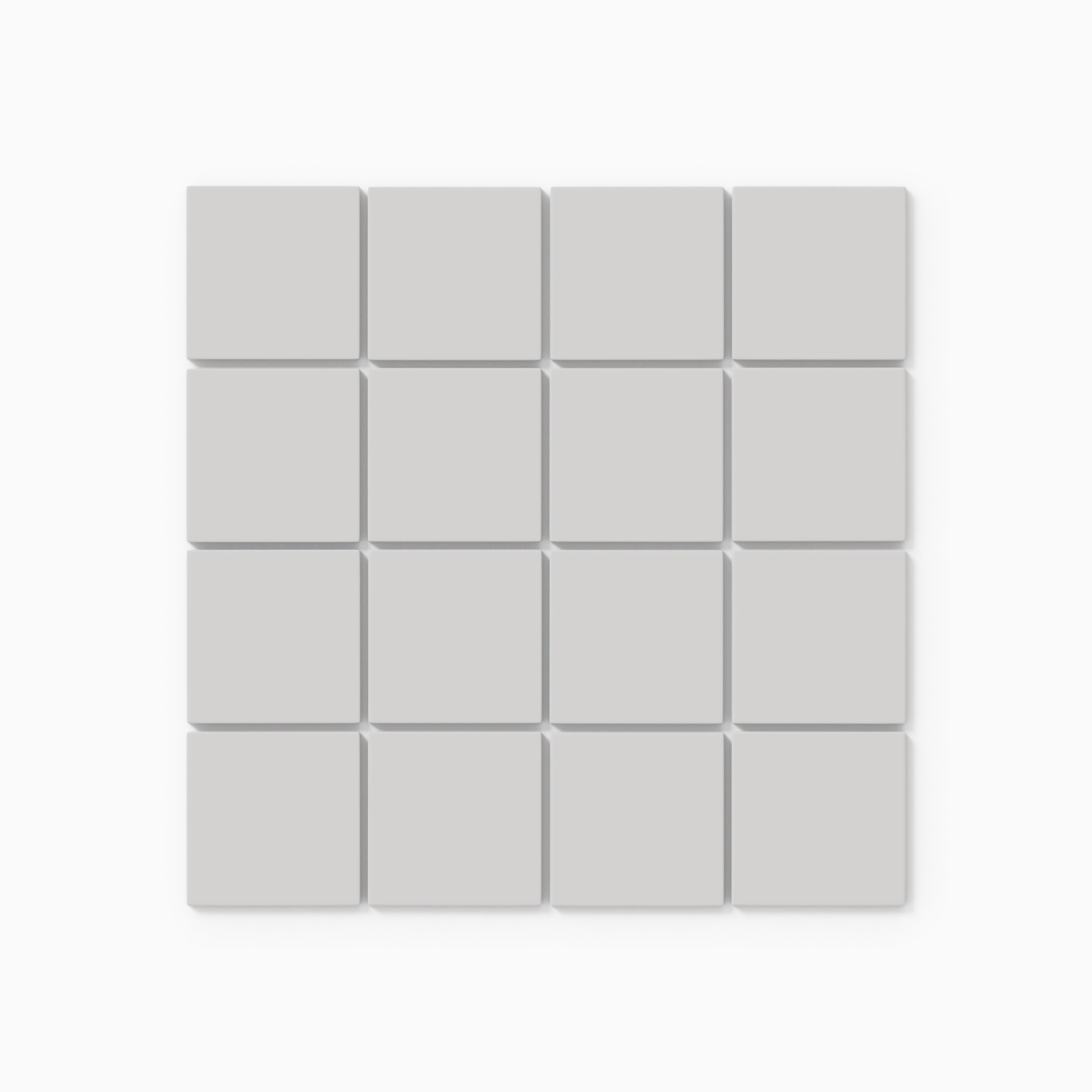 3x3 Straight Set Sheeted Natural Press Ceramic Mosaic Tile in Cloud Cover Matte