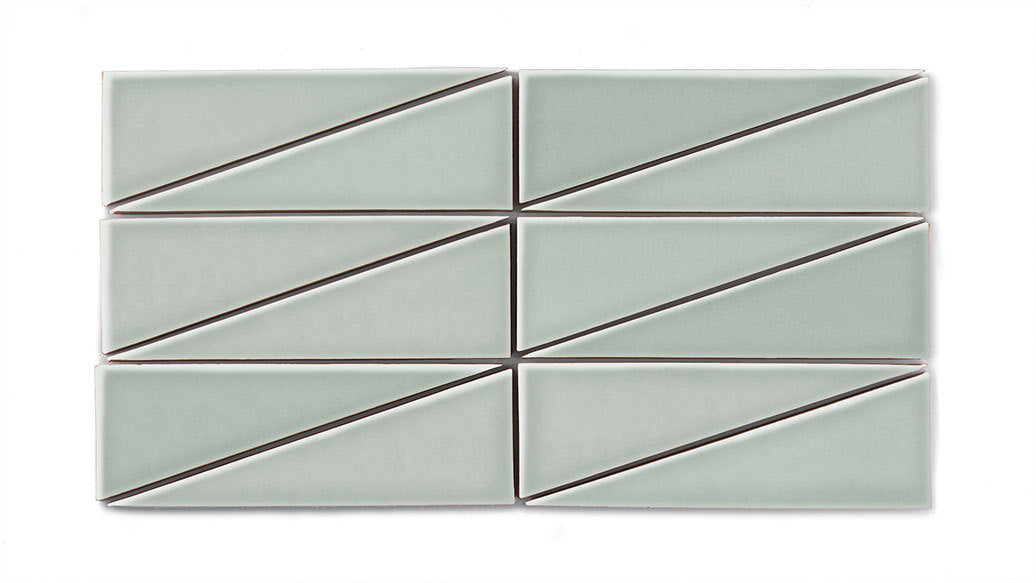 Right Scalene Triangle Original Ceramic Tile in Overcast Gloss