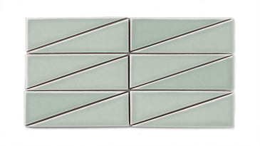 Right Scalene Triangle Original Ceramic Tile in Overcast Gloss