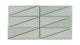 Right Scalene Triangle Original Ceramic Tile in Overcast Gloss