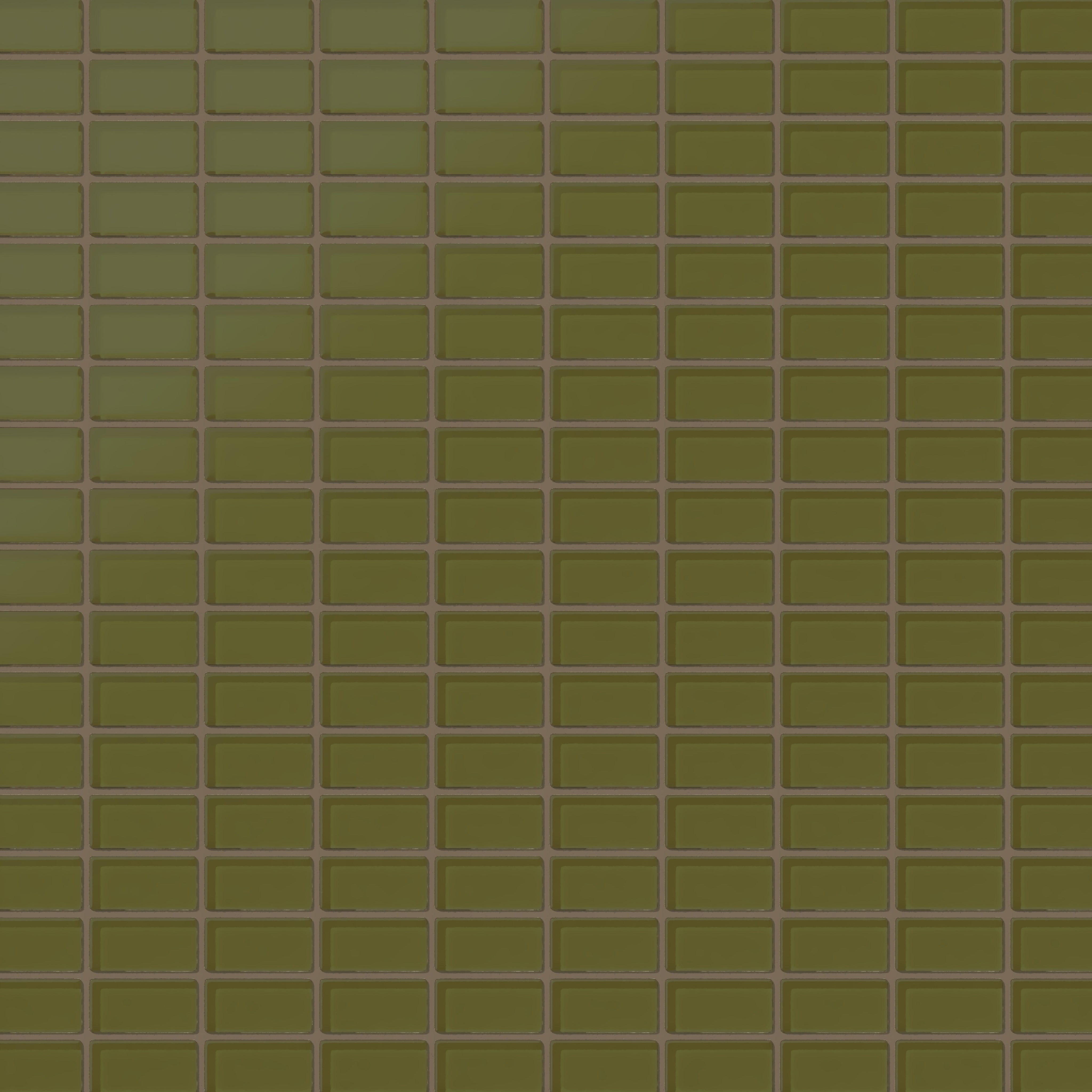 1x2 Straight Set Sheeted Glass Mosaic Tile in Cormorant Matte