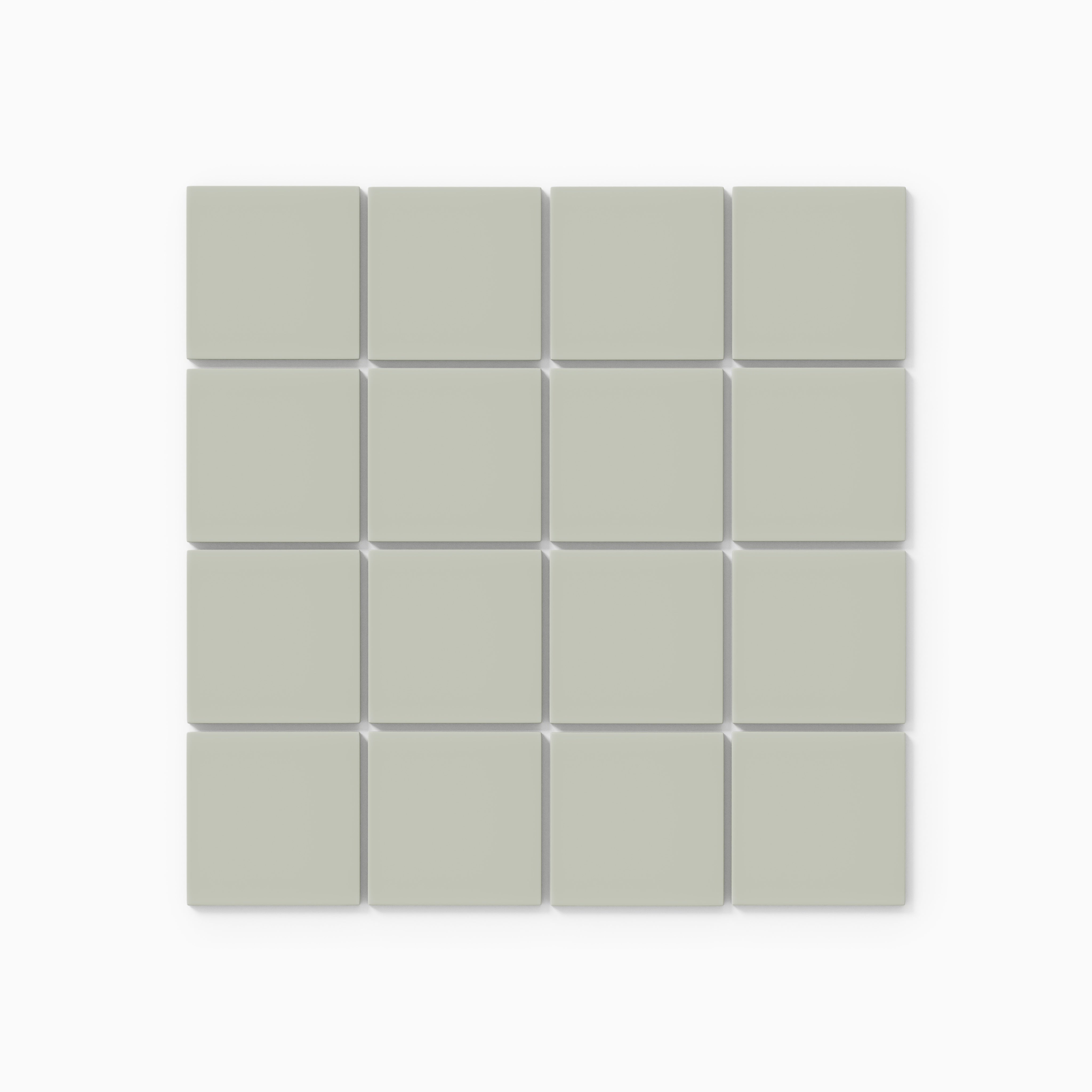 3x3 Straight Set Sheeted Natural Press Ceramic Mosaic Tile in Manzanita Matte