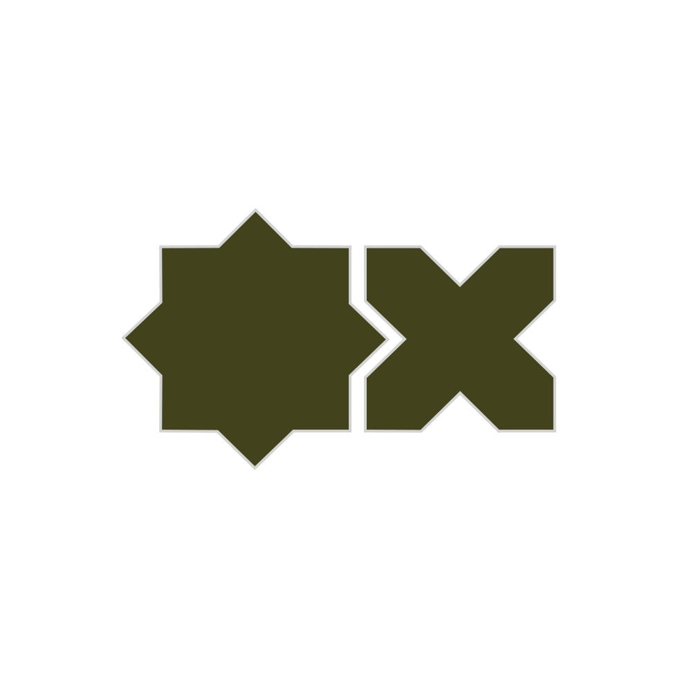 Star & Cross Original Ceramic Tile in Lone Pine Matte