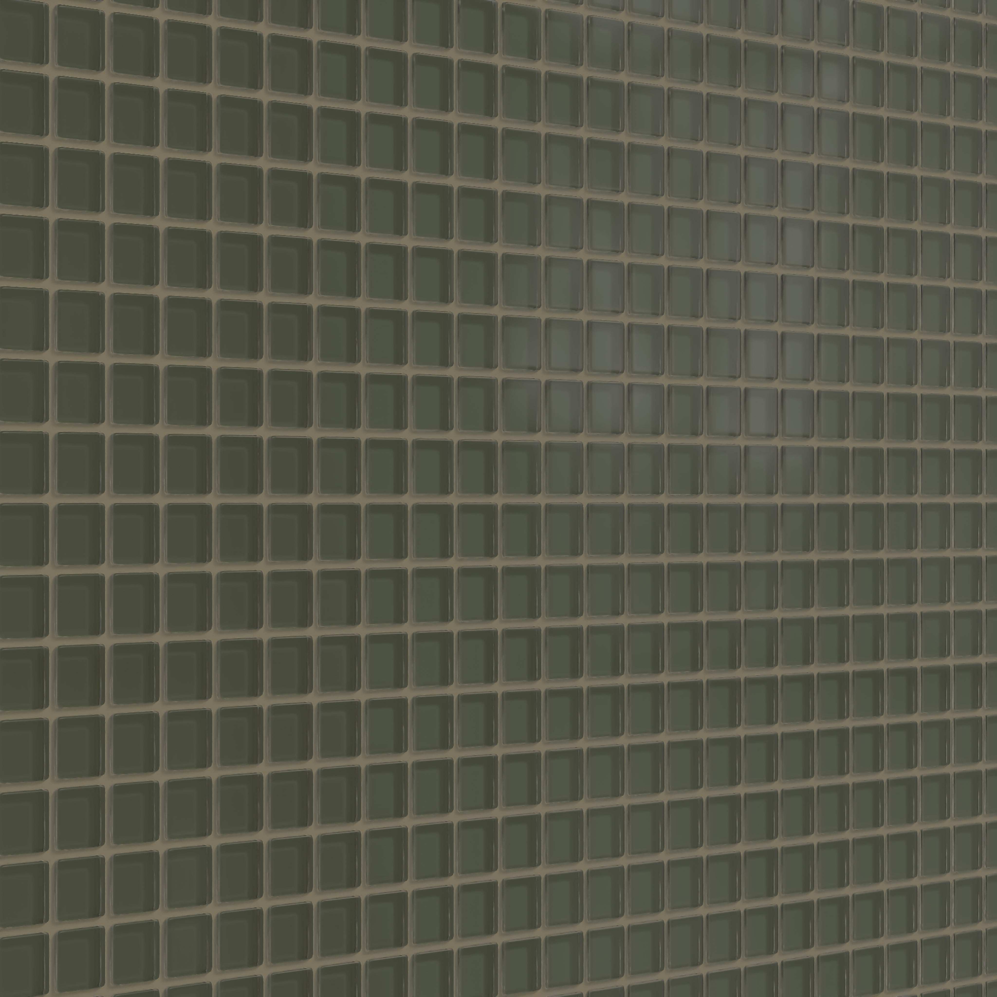 1x1 Straight Set Sheeted Glass Mosaic Tile in Roadrunner Matte