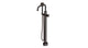 Emerson One Handle Floor Mount Squaretop Bath Trim with Hand Shower and Classic Cross Handle in Antique Bronze