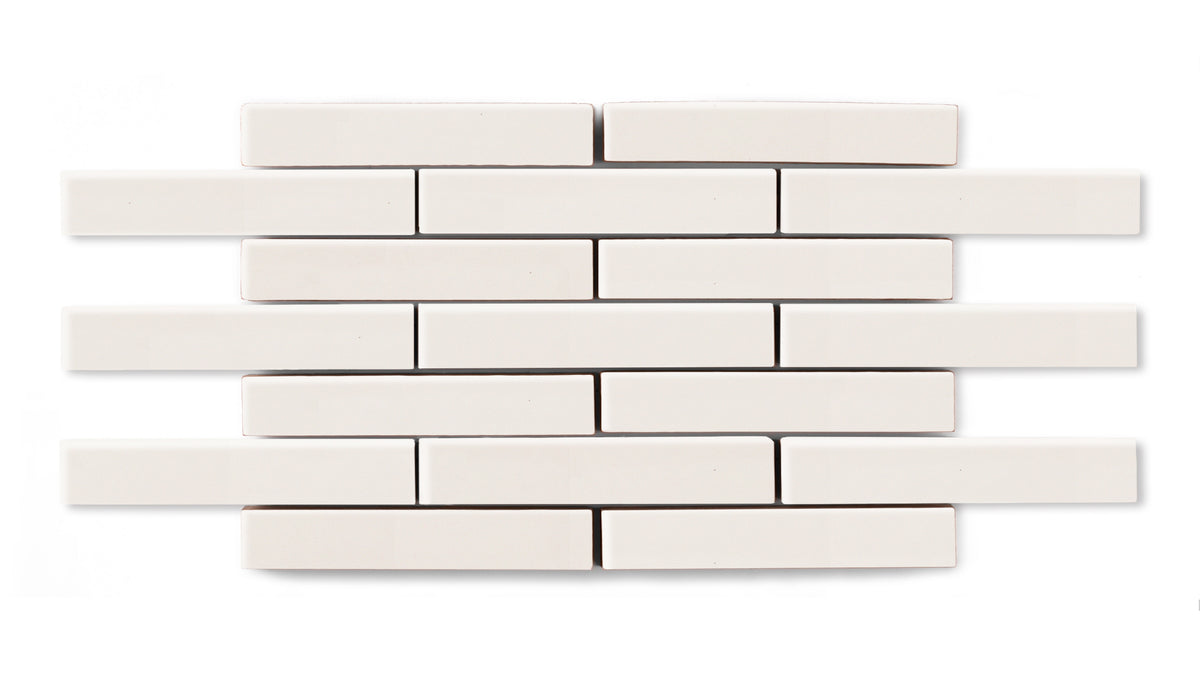 Half Offset Square Tile Pattern Game Feldspar 1x6 Half Offset Sheeted Gloss Original Ceramic Tile