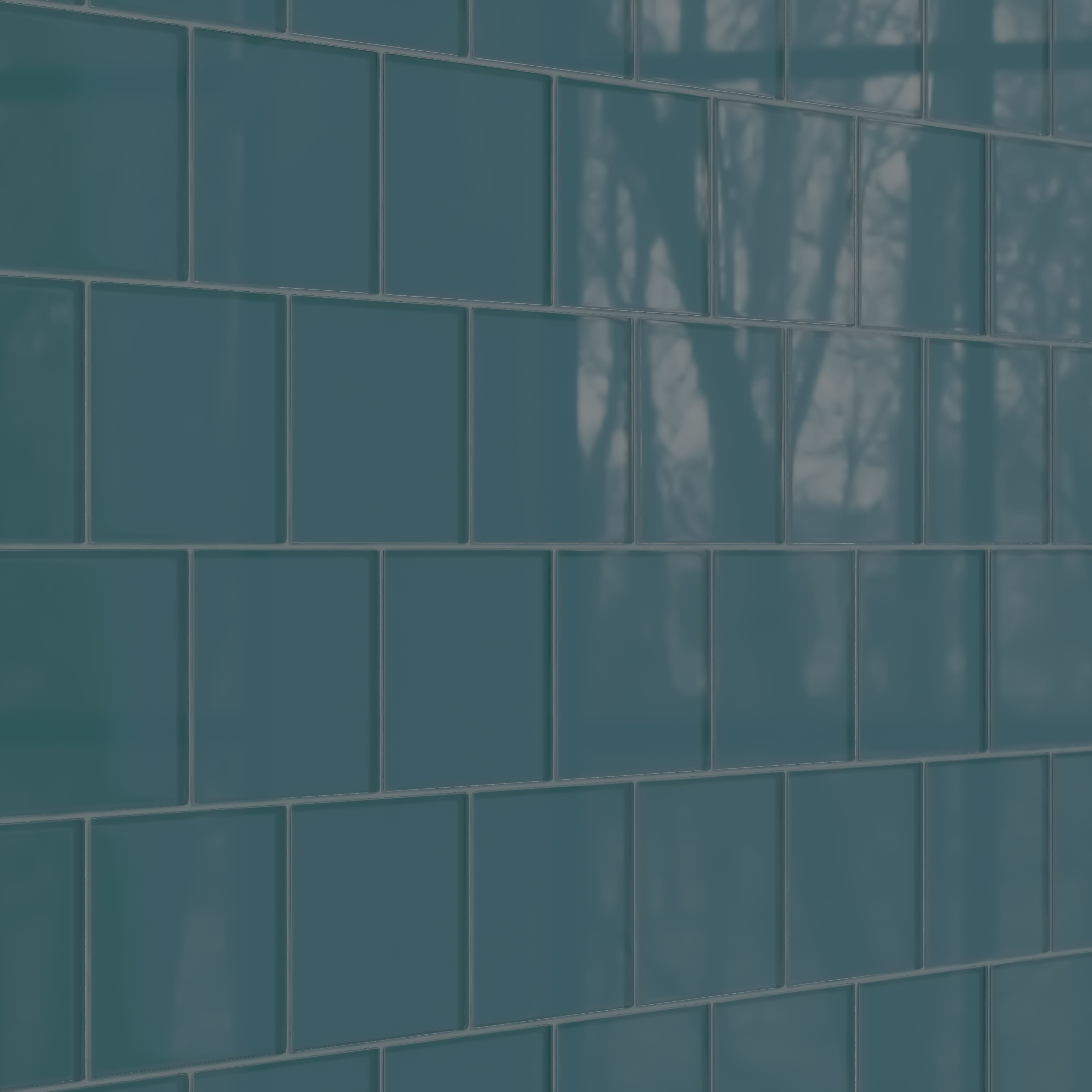 6x6 Glass Tile in Magpie Gloss