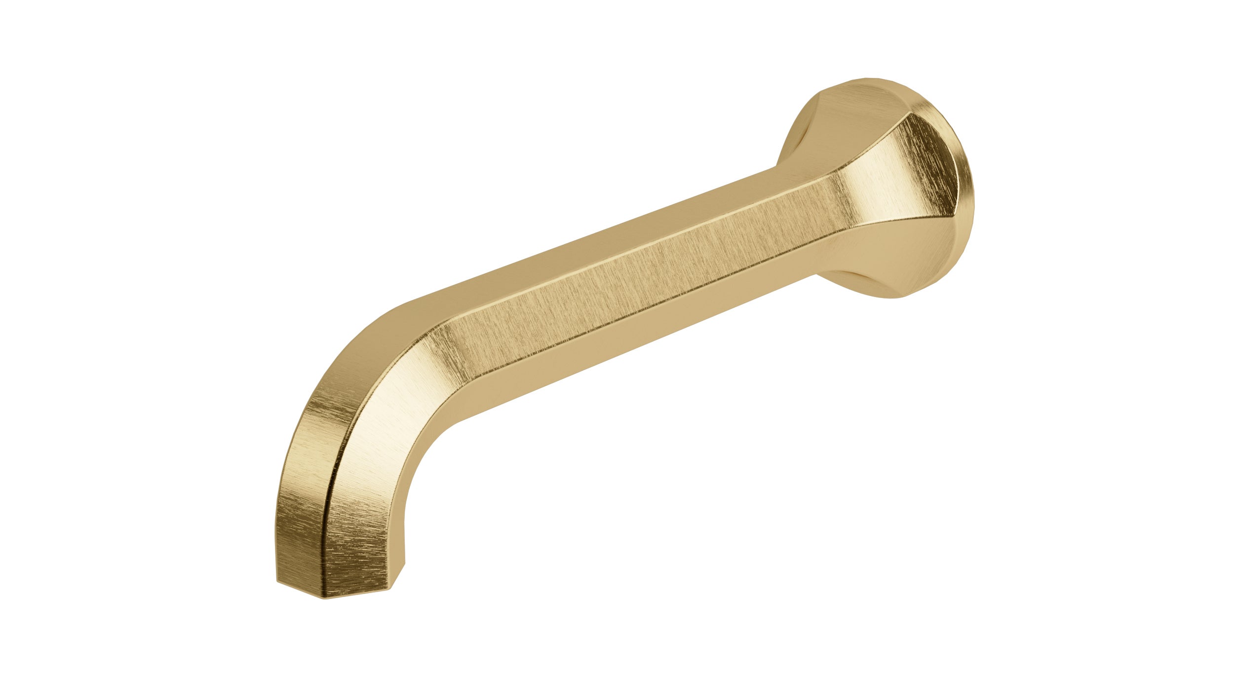 Emerson Wall Mount 8.25" Classic Spout in Satin Brass